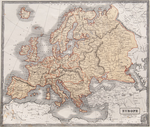 mcphun map of europe 1863